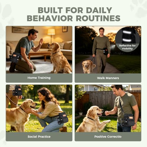 Dog Walking & Training Bag with Water Bottle Holder