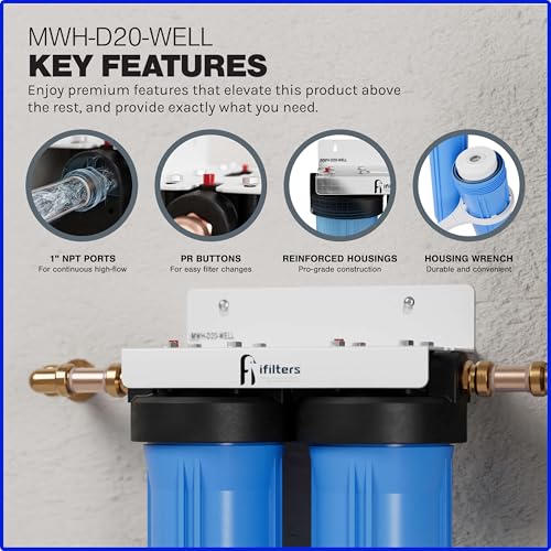 4.5 x 20 Sediment CTO Heavy Metals Well Water Filtration System