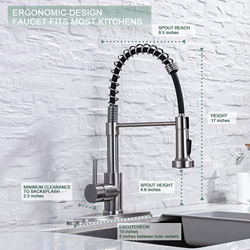 Pull Down Kitchen Faucet
