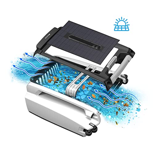 SE Solar Powered Automatic Robotic Pool Surface Skimmer Cleaner with 24