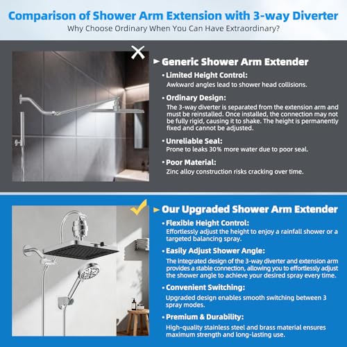 13'' Filtered Shower Head with 10