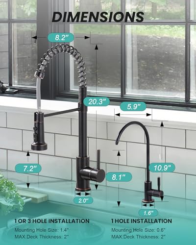 Kitchen Faucet and Water Filter Faucet