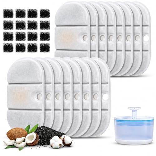 Compatible with PETLIBRO PLWF002 Water Fountain Replacement Filters (32 Count)