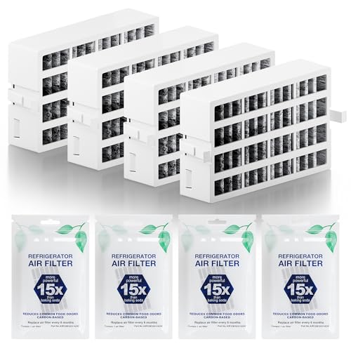 4 Pack W10311524 AIR1 Refrigerator Air Filter Replacement for Whirlpool (4 Count)