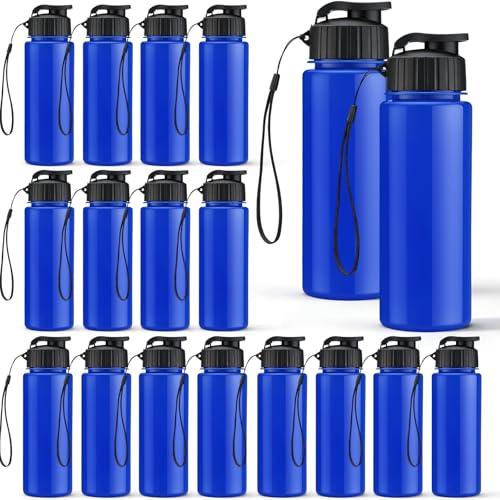 20 Pcs 17 Oz Plastic Water Bottles Bulk Sports (20 Count)