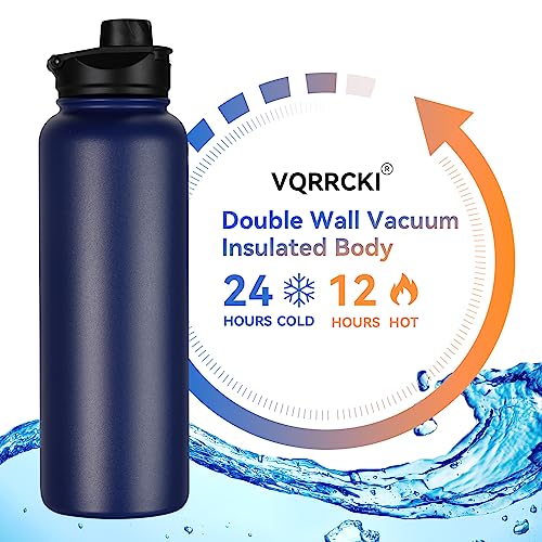 40 oz Insulated Water Bottle with Straw
