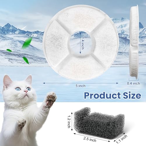 Cat Water Fountain Filter Replacement (4 Count)