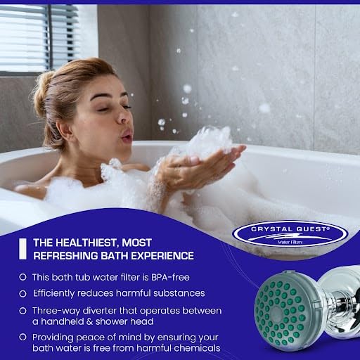 Luxury Shower Power Handheld & Shower Head Combo Filtration System Chrome