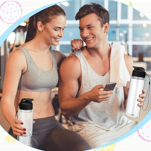 50 Pieces Reusable Plastic Water Bottles Bulk (50 Count)