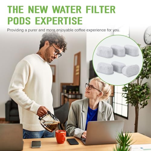 Coffee Maker Water Filter Replacement For GE Cafe Drip Coffee Maker 6 Pcs (6 Count)