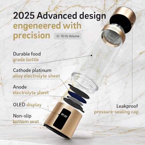 Portable Hydrogen Water Bottle Generator