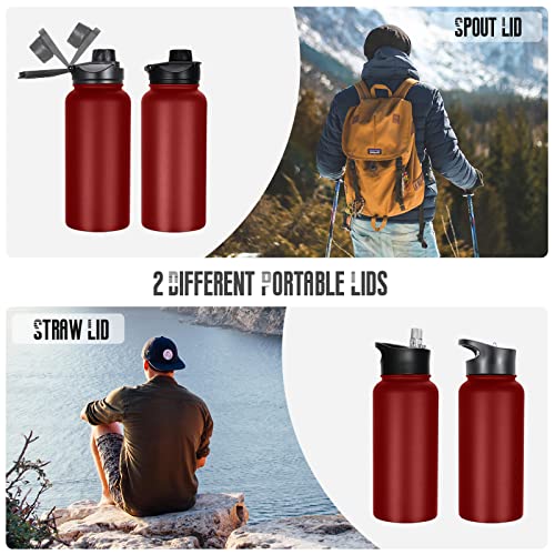 32 oz Insulated Water Bottle Bulk 8 Pack (8 Count)