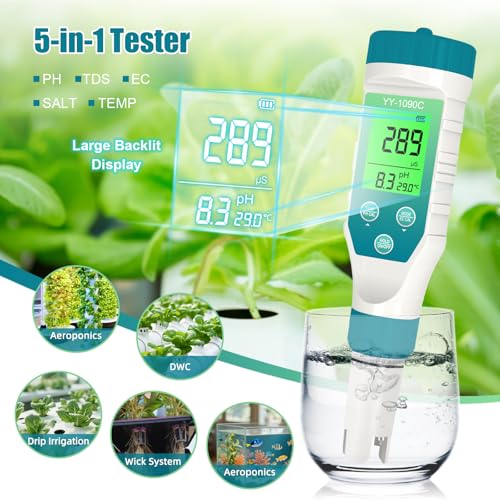 PH Meter for hydroponics & Spa Salt Tester