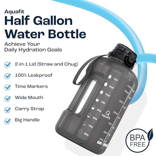 Half Gallon Water Bottle with Time Marker