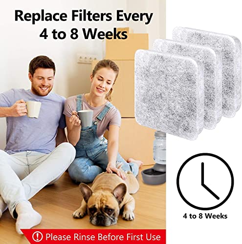Dog Water Filter Replacement Compatible with Petmate Mason Pet (16 Count)