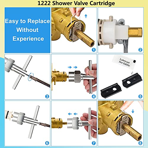 M1222 Replacement Cartridge Compatible with moen1222 Shower Cartridge