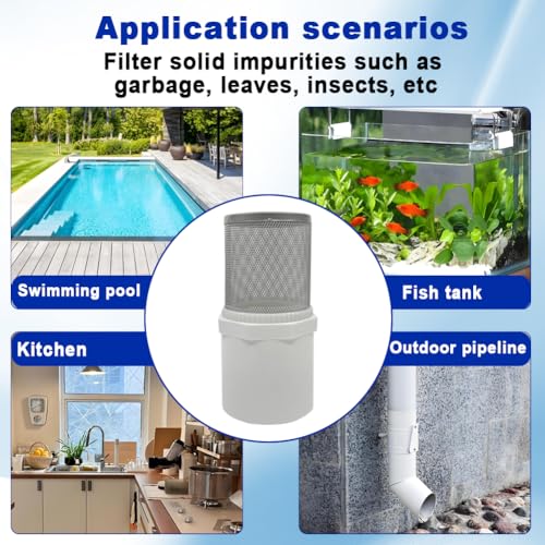 1" Stainless Steel Filter Cover Connected to 1 inch