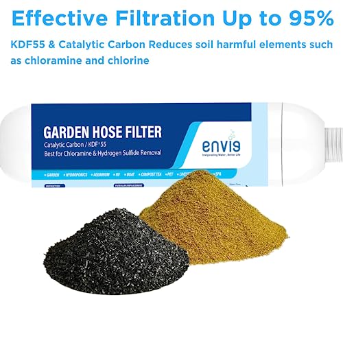 Catalytic Carbon KDF Inline Garden Hose Filter (2 Count)