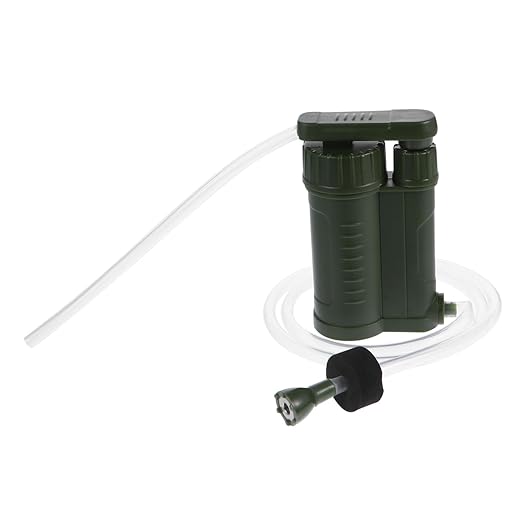 Abaodam 2pcs Portable Water Purifier Lightweight Outdoor Water Filter for Camping Hiking and Emergency Preparedness for and Backpacking and Easy to Use