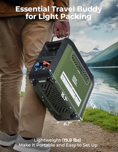 Portable Water Heater with Thermostatic Control and Pump