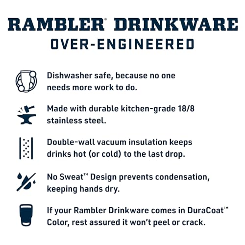 Rambler 42 oz Tumbler with Handle and Straw Lid