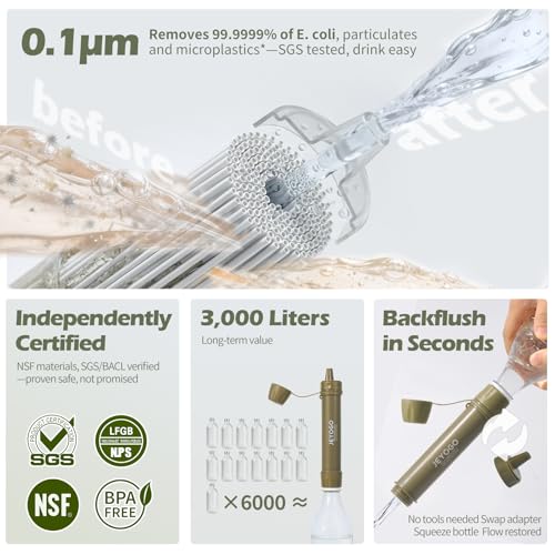 Survival Water Filter Straw