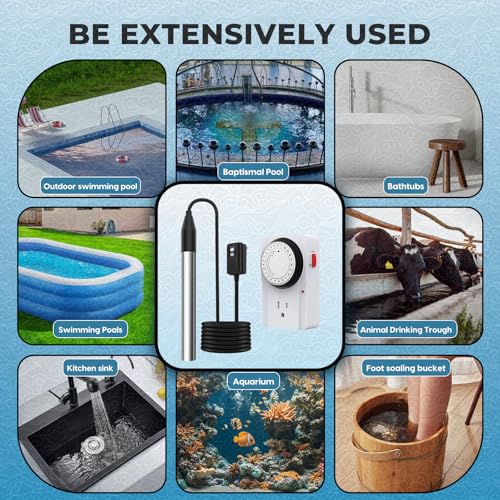 1500W Immersion Water Heater with Timer