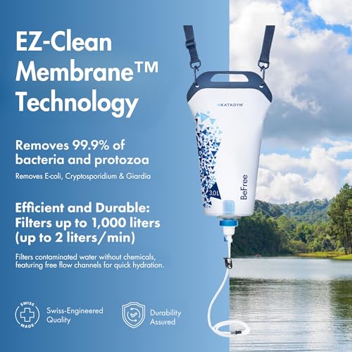 BeFree Gravity Water Filter 3L for Camping