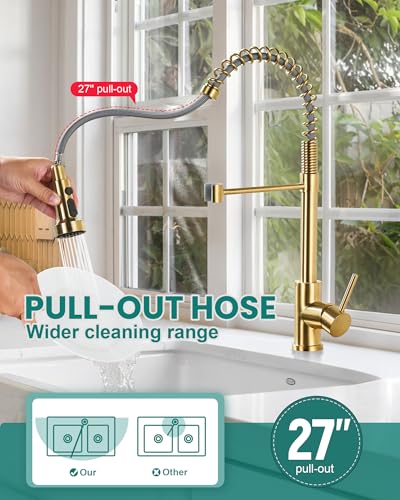 Kitchen Faucets with Pull Down Sprayer