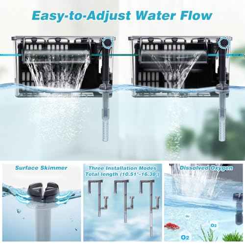 Large Hang on Back Aquarium Filter w