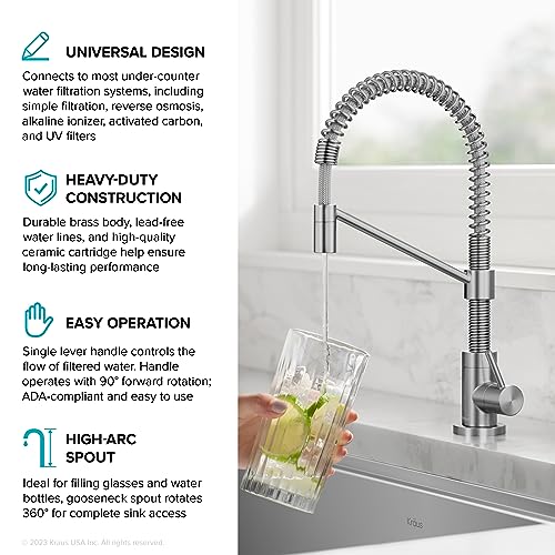 Bolden Single Handle Drinking Water Filter Faucet for Reverse Osmosis or Water Filtration System in Spot