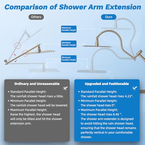10" Dual Filtered 10" Rainfall Shower Head with Handheld 10