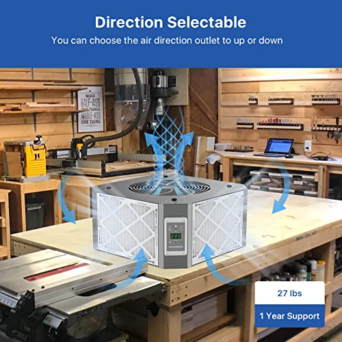 360 Degree Intake Air Filtration System for Woodworking (1350 CFM)