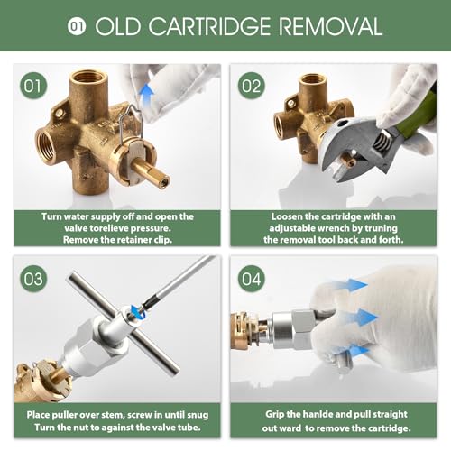 1222 Replacement Cartridge for One Handle Posi Temp Shower Cartridge Replacement
