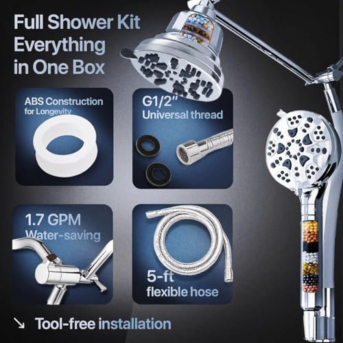 Dual Filtered Shower Head Combo