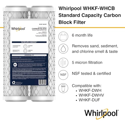 10" x 2.5" Carbon Block Water Filter WHKF (2 Count)