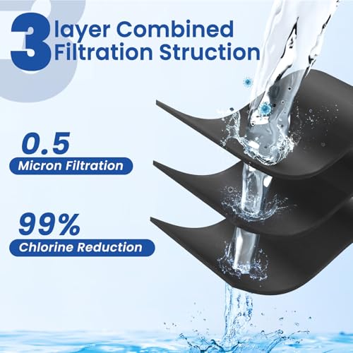 3pcs EDR3RXD1 Refrigerator Water Filter Compatible with Whirlpool® 4396841