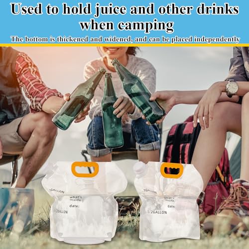 12 Pack 1.3 Gallon Collapsible Water Bags