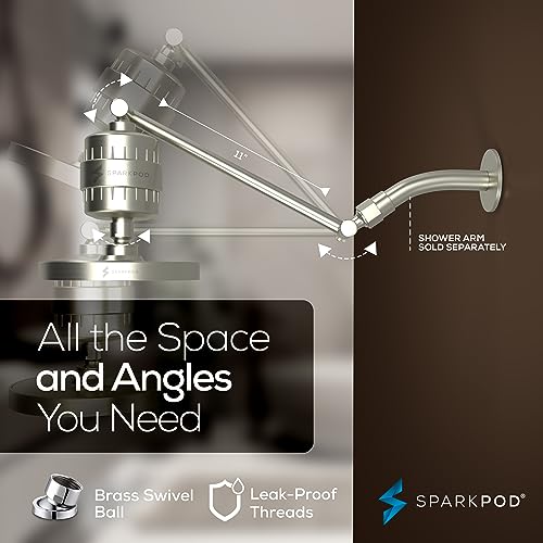 Filtered Shower Head & 11" Shower Arm