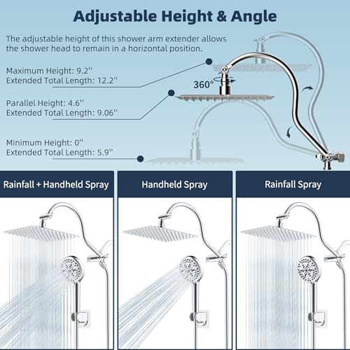 All Metal cUPC Certified High Pressure Rainfall 10'' Shower Head