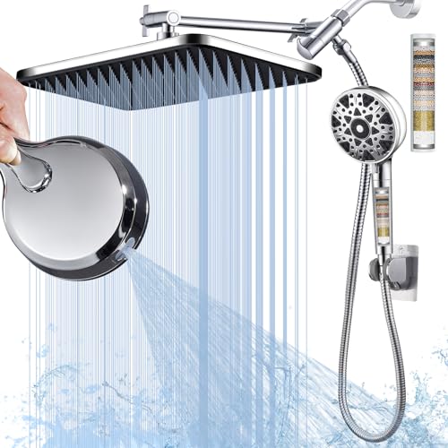 Dual shower Head with Handheld and Filter