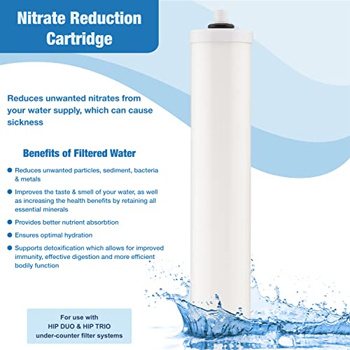 W9125047 ¦ 10" Nitrate Reduction Cartridge Drinking Water Filter ¦ BSP Thread ¦ For Use in the First Chamber of the Doulton Duo Housings ¦ 9F04 ¦ White