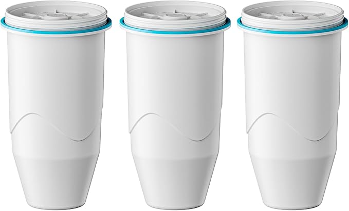 Compatible with Zero Pitcher and Dispenser ZR-001 ZR-004 ZP-006 ZR-017, 0 TDS, Reduce Lead, Mercury, Chlorine and Contaminants by DRINKCLEAR, 3 Pack