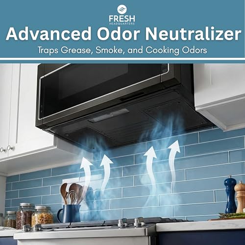 Activated Carbon Microwave Hood Filters (2 Count)