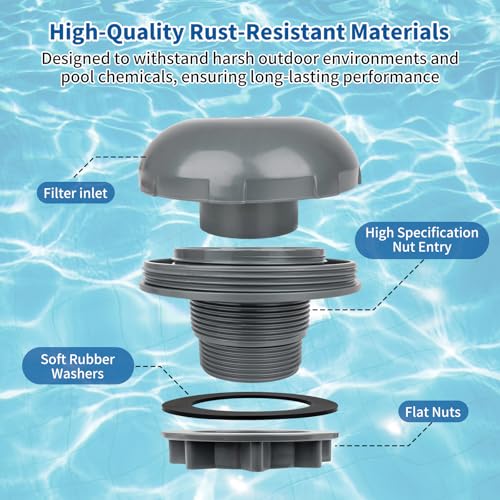 Pool Inlet Strainer P6H1317 Threaded Valve Attachment