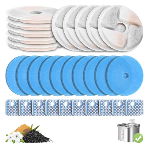 10 Pack Cat Fountain Filter Replacement for Square 2.2L