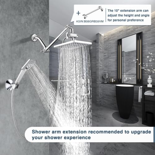 Rain Shower Head with Handheld Spray