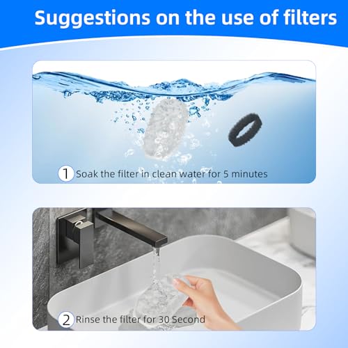 32 Pack Cat Water Fountain Replacement Filters & Pre (16 Count)