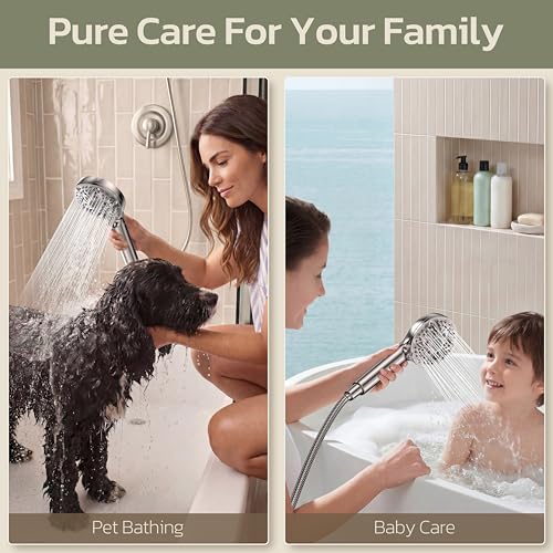 6 Setting Filtered Handheld Shower Head