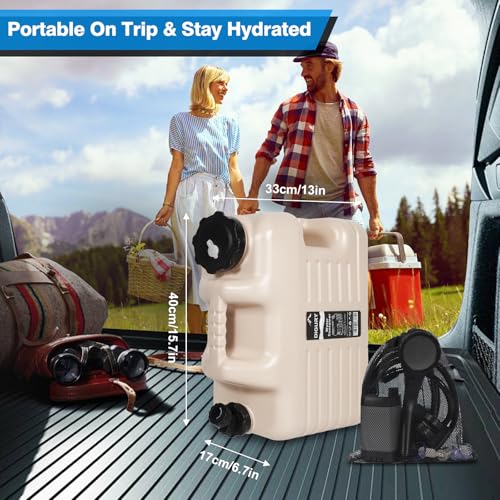 Portable Camping Shower with 5 Gallon Water Jug
